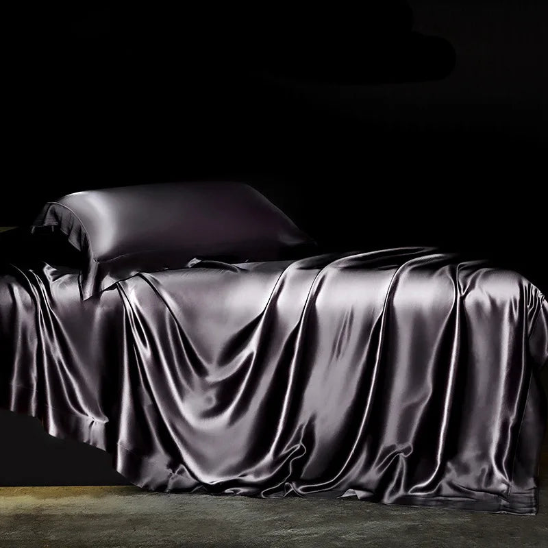 Moonlit Satin Four-Piece Bedding Set product detail 8