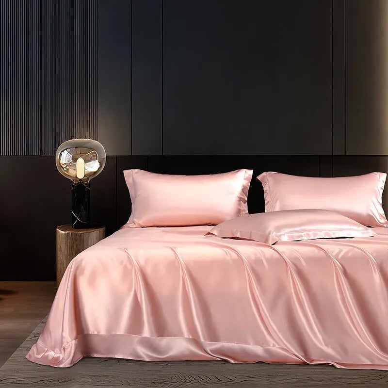 Moonlit Satin Four-Piece Bedding Set product detail 2