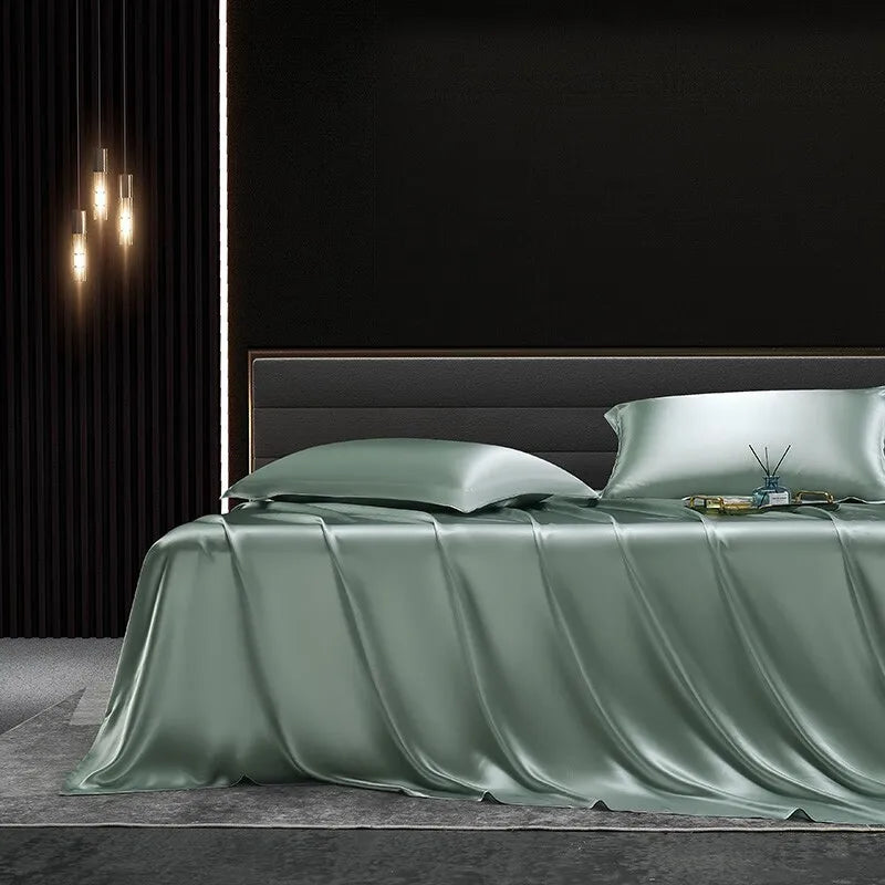Moonlit Satin Four-Piece Bedding Set product detail 3