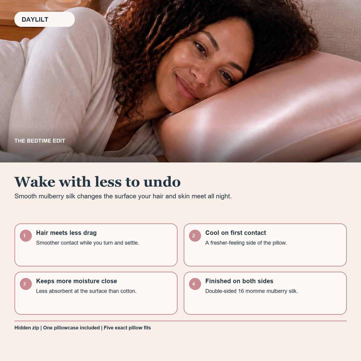 Cool Lilt mulberry silk pillowcase benefits and product details
