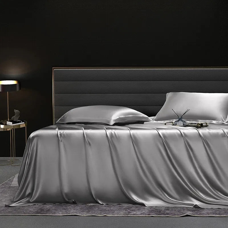 Moonlit Satin Four-Piece Bedding Set product detail 4