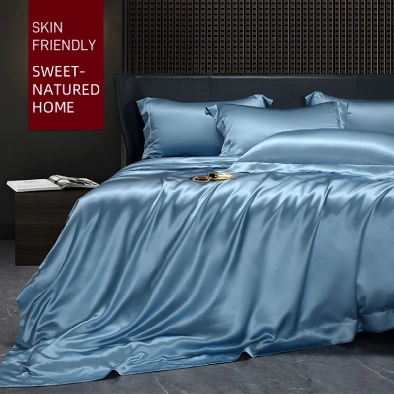 Moonlit Satin Four-Piece Bedding Set product detail 12